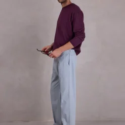 Fabrice broek in misty blue
