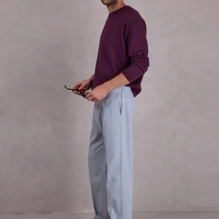 Fabrice broek in misty blue