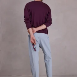 Fabrice broek in misty blue