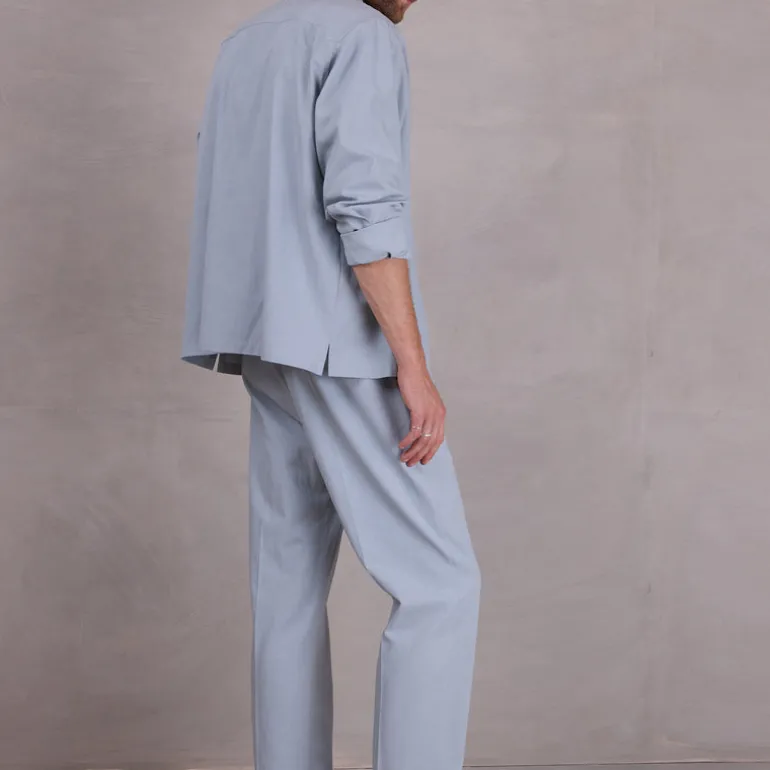 Fabrice broek in misty blue
