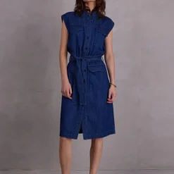 Faith jurk in summer denim