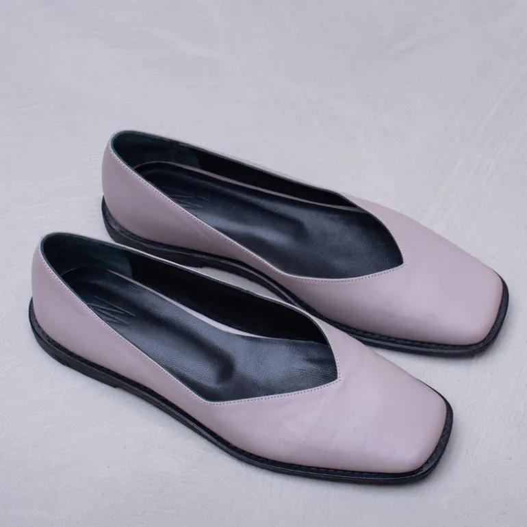 Faiza ballerina in taupe