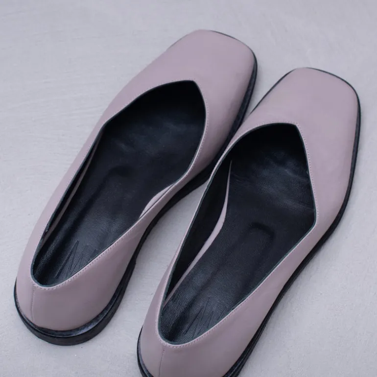 Faiza ballerina in taupe