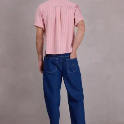 Falma soft pink gestreept hemd