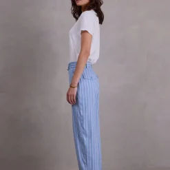 Fannie broek in powder blue stripes