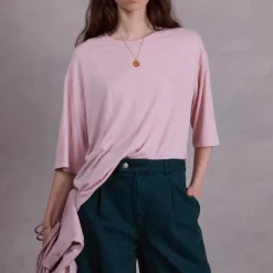 Fanny oversized roze T-shirt
