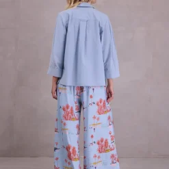 Farell hemd in misty blue