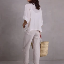 Faro witte plissé blouse