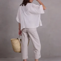 Faro witte plissé blouse