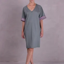 Fastra jurk in green blend