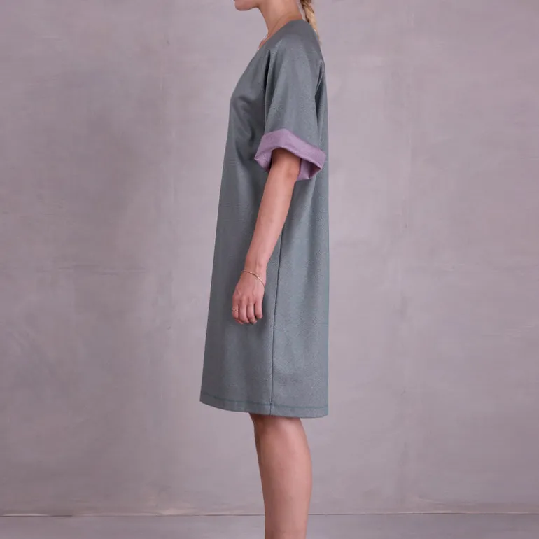 Fastra jurk in green blend