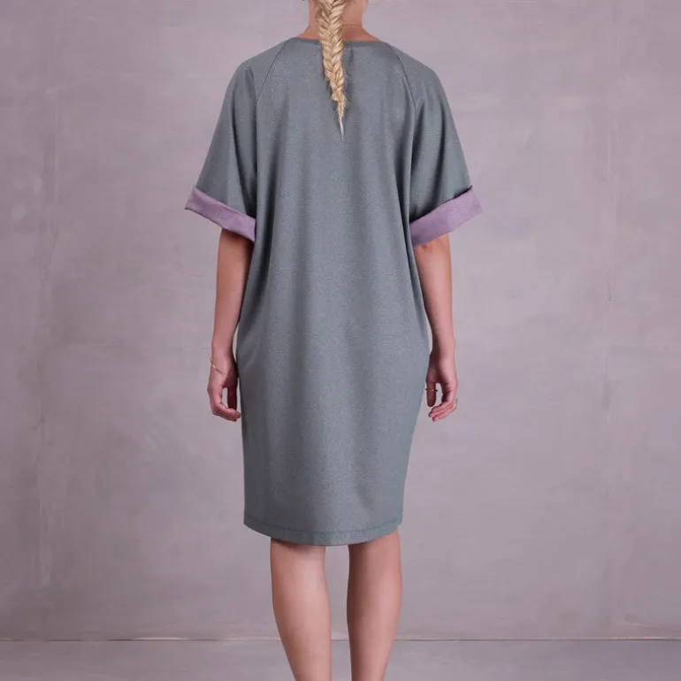 Fastra jurk in green blend