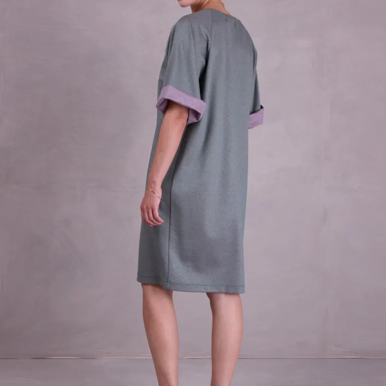 Fastra jurk in green blend
