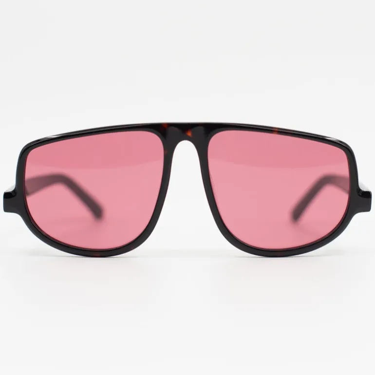 Felice zonnebril in dark tortoise / cherry