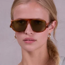 Felice zonnebril in light tortoise / olive