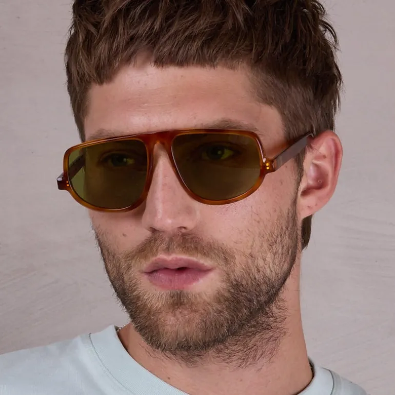 Felice zonnebril in light tortoise / olive