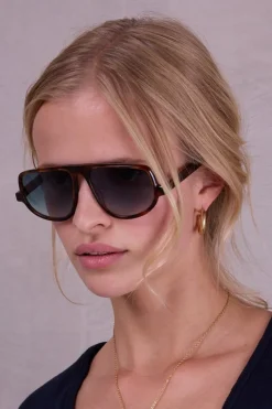 Felice zonnebril in tortoise / blue
