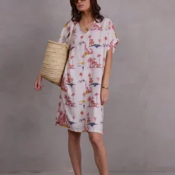 Femme jurk in white Havana