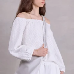Fender witte blouse
