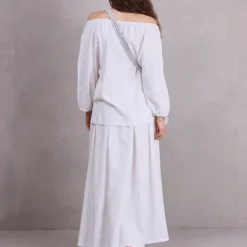 Fender witte blouse