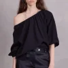 Fender zwarte blouse