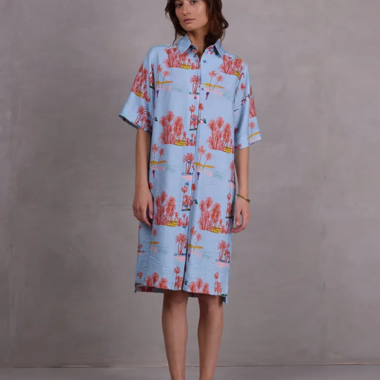 Fendi jurk in blue Havana