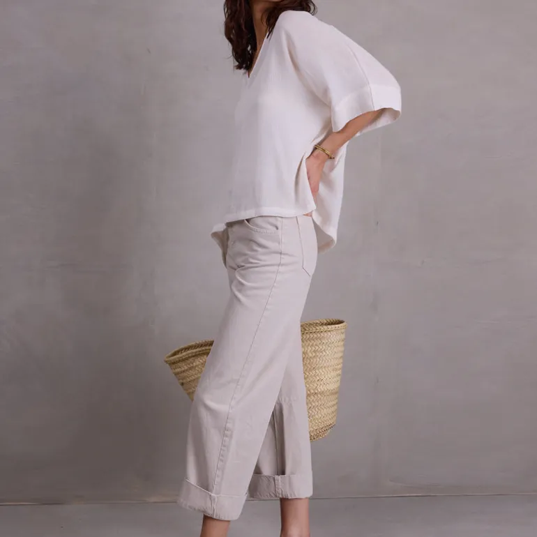 Fenne broek in stone