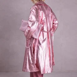 Ferdi pink trench coat