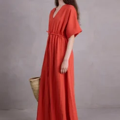 Ferel jurk in flame Tencel