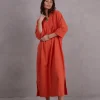 Ferijn oranje jurk