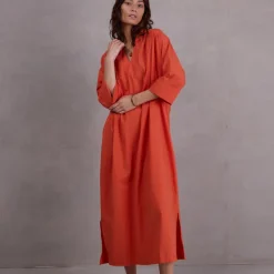 Ferijn oranje jurk