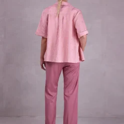 Fermo hemdsjasje in pink daisy