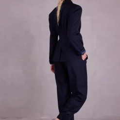 Fernando geknoopte blazer in night blue