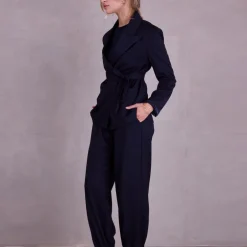 Fernando geknoopte blazer in night blue