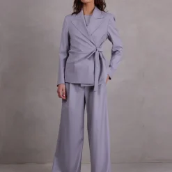 Fernando grijze geknoopte blazer