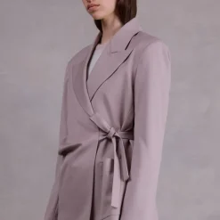 Fernando taupe geknoopte blazer