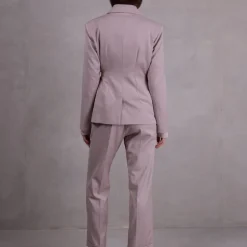 Fernando taupe geknoopte blazer