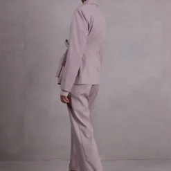 Fernando taupe geknoopte blazer