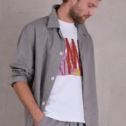 Ferre vest in steel grey herringbone