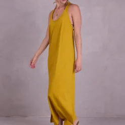 Fia jurk in curry