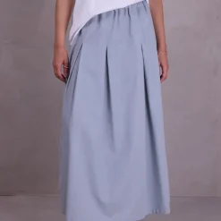 Fieke rok in misty blue