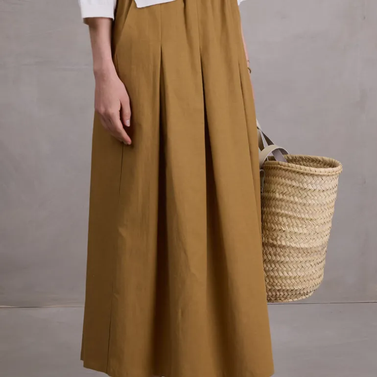 Fieke rok in mustard