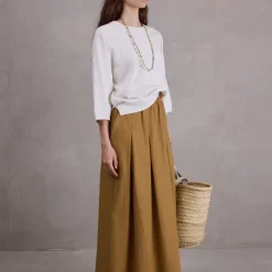 Fieke rok in mustard