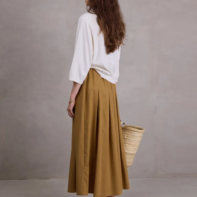 Fieke rok in mustard