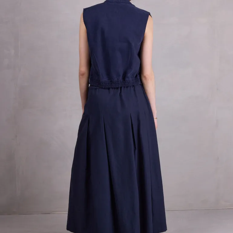 Fieke rok in navy