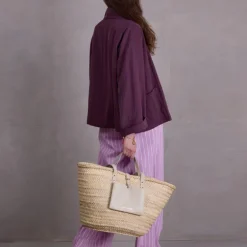 Flenn kimono in aubergine Tencel