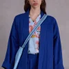 Flenn kimono in true blue Tencel