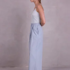 Fleur celadon pointelle jersey topje