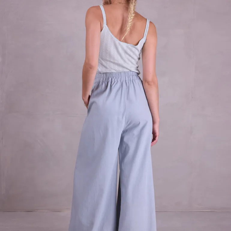 Fleur celadon pointelle jersey topje