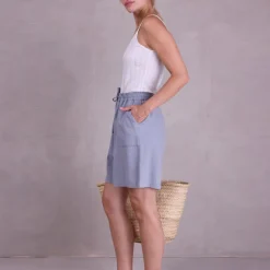 Fleur wit pointelle jersey topje